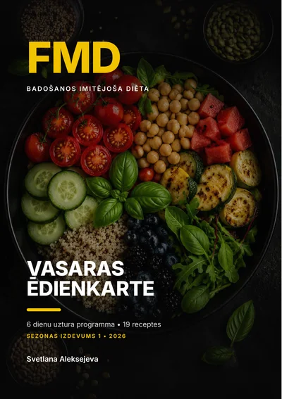Grāmatas «Vasaras FMD ēdienkarte» vāks